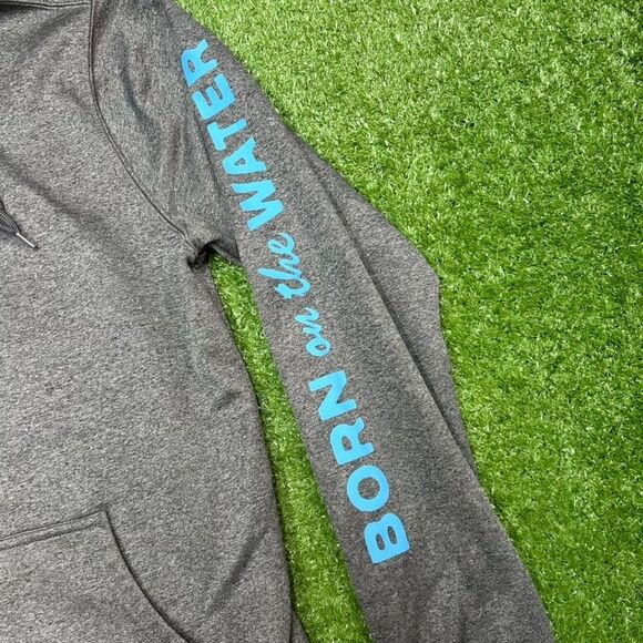 Costa Mens Grey Long-Sleeve Hooded Sweatshirt Size Medium - Picture 2 of 7